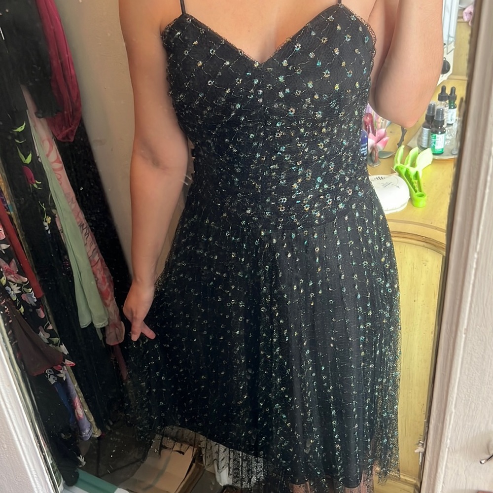 VINTAGE BETSEY JOHNSON BNWT NEW TULLE LACE PROM BARBIE MIDI DRESS XS S 0 2 4 - Picture 13 of 15